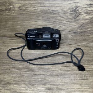 Canon Sure Shot Owl Date AF 35mm Point & Shoot Film Vintage Camera Black Untest